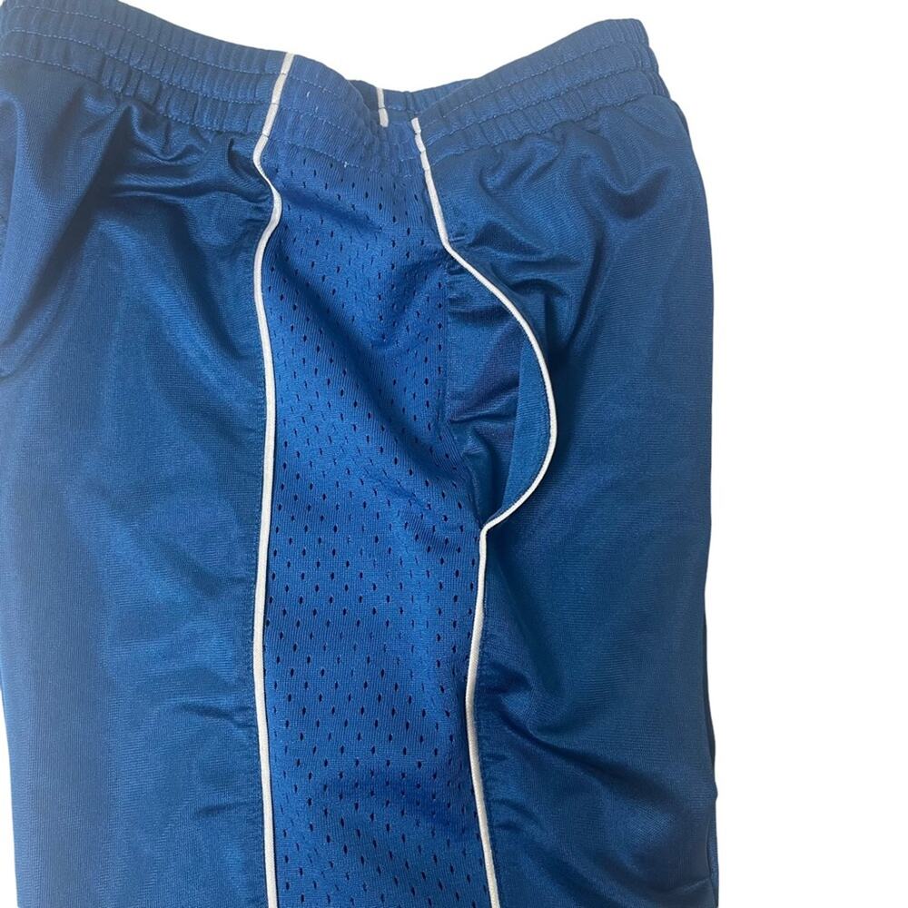Adidas Boys Basketball Active Shorts with Mesh Panels Blue White Size Small - Picture 5 of 7